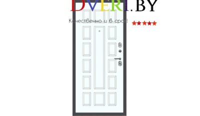 M54 с фрезеровкой Букле графит - ФЛТ-6 Velluto Bianco AG 700