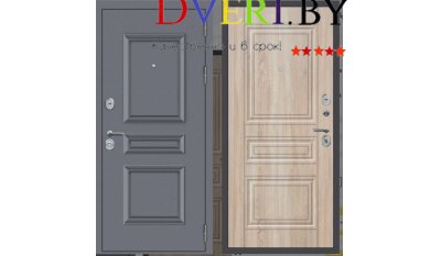 M52 с фрезеровкой Букле графит - ФЛ-10 Дуб Сонома светлый