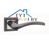 Ручка дверная Фьюджи КВ. A1430E8 (LOCKit) (MBNB/PC)