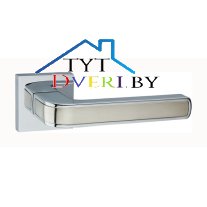 Ручка дверная Рико КВ А1549E (LOCKIT) (SN/PC)