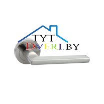 Ручка дверная Сплит на круглой розетке R01 (LOCKIT) (SN)