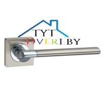 Ручка дверная Капри КВ. АЕ7 (LOCKit) (SN/PC)