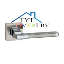 Ручка дверная Салерно AL E7 (LOCKit) (SN/PC)