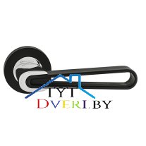 Ручка 067-16E Handle on Round rose BLACK/CP