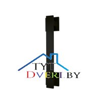 Ручка 106S-15E Pull Handle onSquare rose BLACK