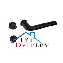 Ручка LINEA WC на розетках Minimal черный матовый