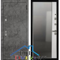 TR 9 ЮП-27 Бетон тёмный - ЮП-15 (зеркало) MI38 Санд светлый