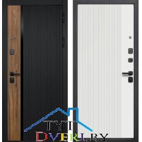 Кантри 9 см Сатин черный - Эмалит белый