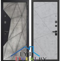 Гарда 9 Геометрия Бетон лофт графит - бетон снежный